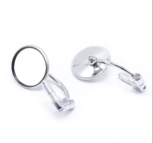 Savile Speed motorcycle Chrome bar end mirror foldable retro bar end mirror Savile Speed Co.
