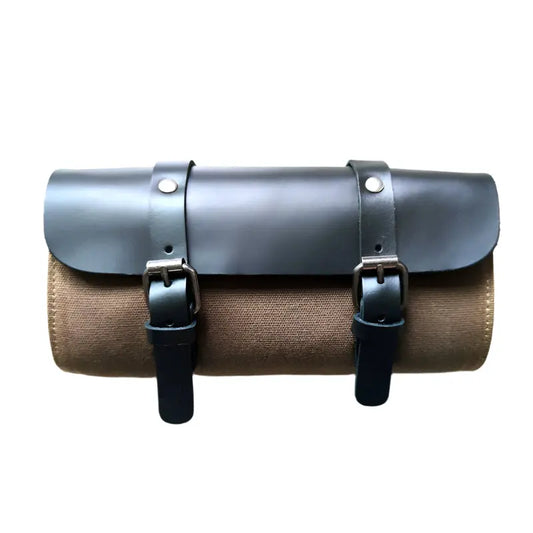Savile Speed Waxed Canvas Retro Motorcycle Tool Bag Utility Bag - Savile Speed Co. - motorcycle tool bag, utility bag