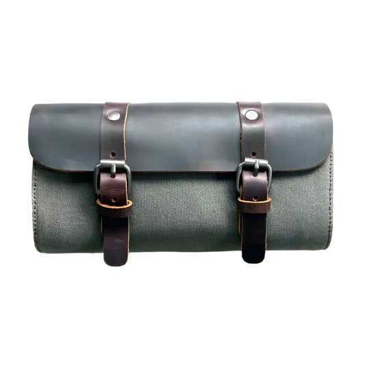 Savile Speed Waxed Canvas Retro Motorcycle Tool Bag Utility Bag - Savile Speed Co. - motorcycle tool bag, utility bag