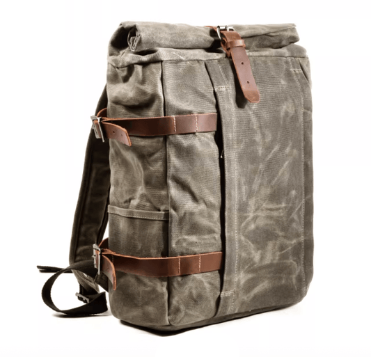 Savile Speed Waxed Cotton Motorcycle Backpack - Savile Speed Co.