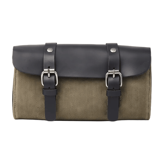 Savile Speed Waxed Cotton Retro Motorcycle Tool Bag Utility Bag - Savile Speed Co.