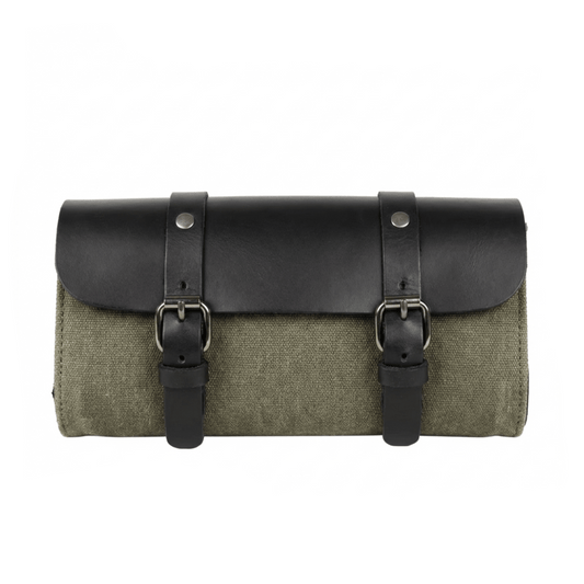 Savile Speed Waxed Cotton Retro Motorcycle Tool Bag Utility Bag - Savile Speed Co.
