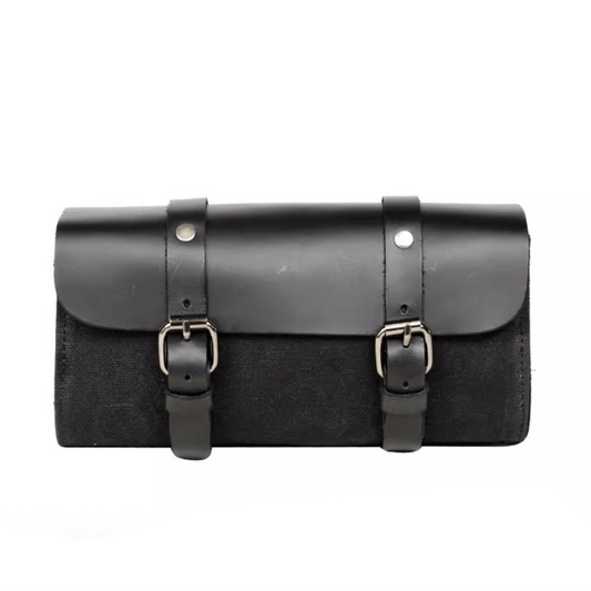 Savile Speed Waxed Cotton Retro Motorcycle Tool Bag Utility Bag - Savile Speed Co.