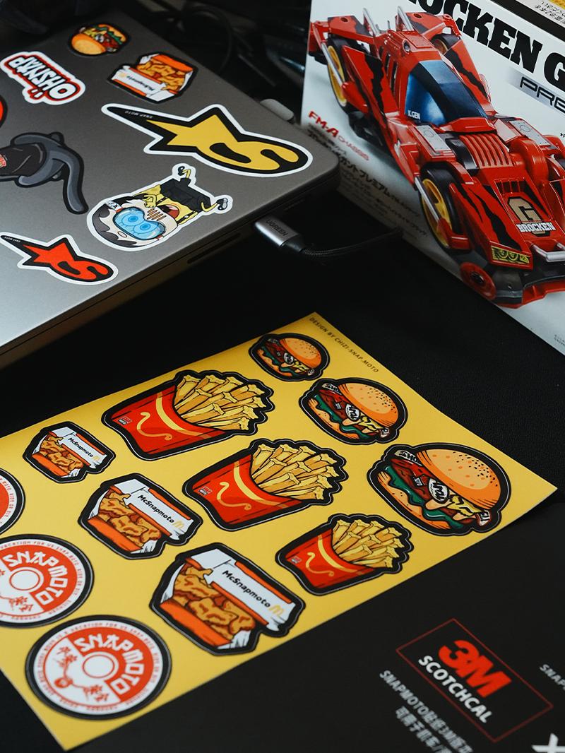 SNAPMOTO | 3M Original Motorcycle Waterproof Stickers - Savile Speed Co.