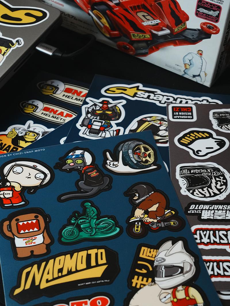 SNAPMOTO | 3M Original Motorcycle Waterproof Stickers - Savile Speed Co.