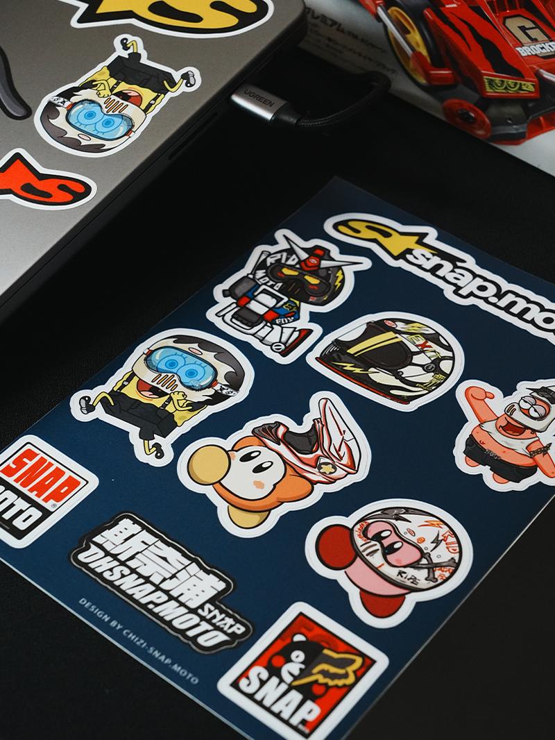 SNAPMOTO | 3M Original Motorcycle Waterproof Stickers - Savile Speed Co.