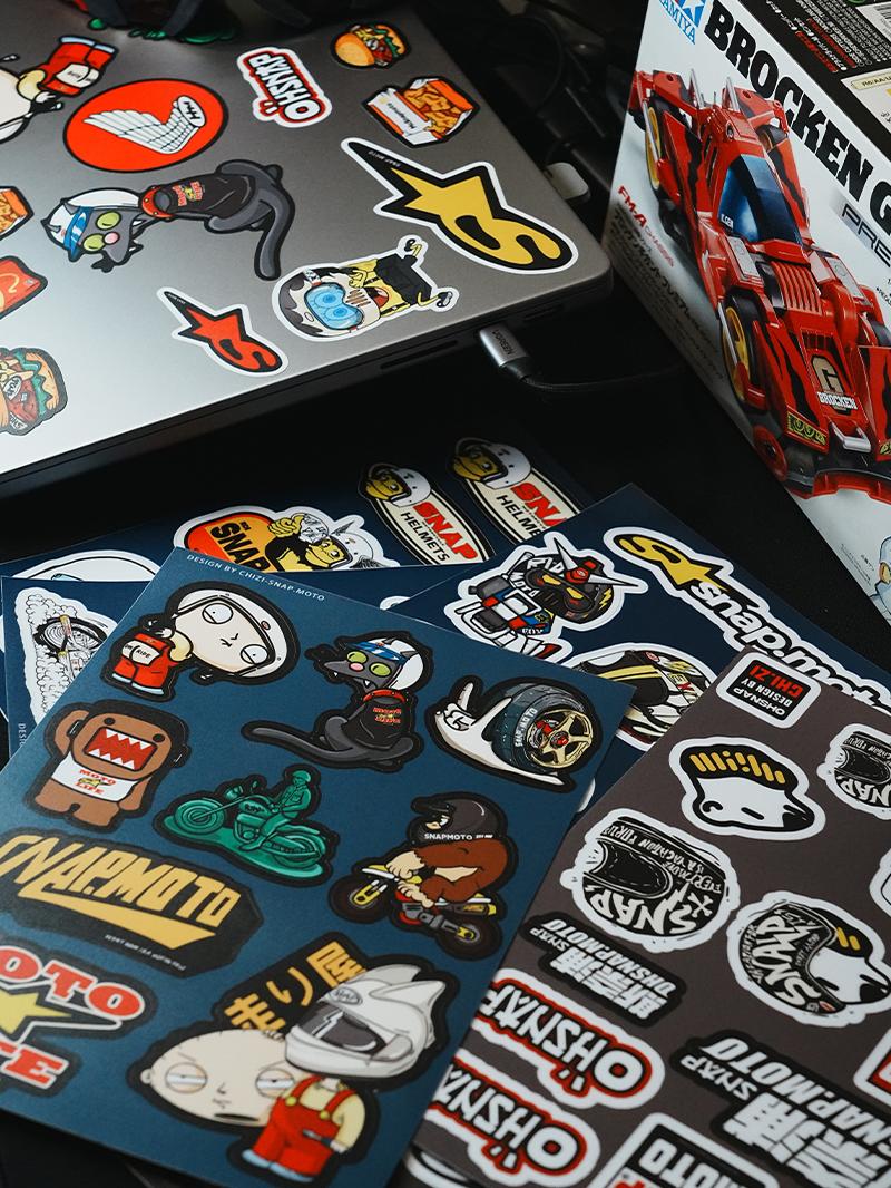 SNAPMOTO | 3M Original Motorcycle Waterproof Stickers - Savile Speed Co.
