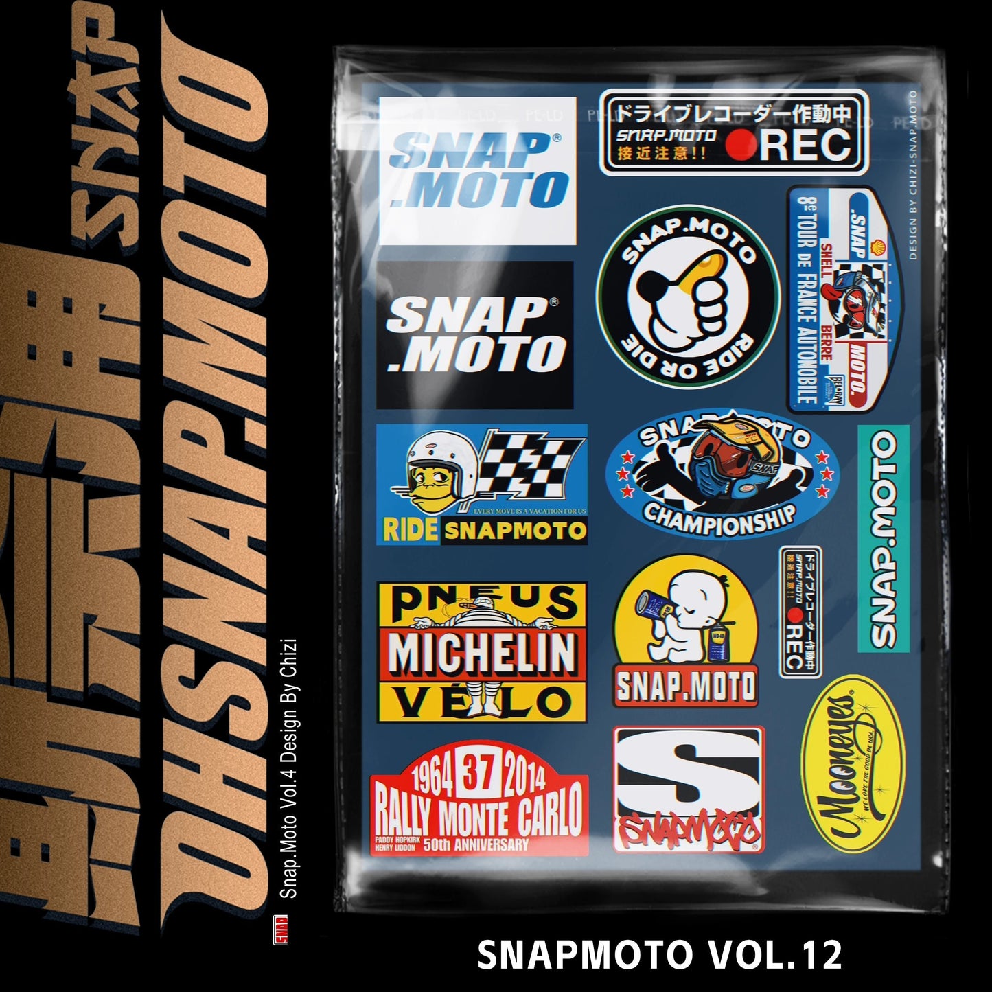 SNAPMOTO | 3M Original Motorcycle Waterproof Stickers - Savile Speed Co.