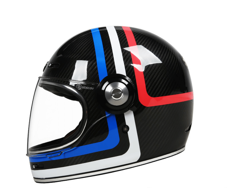 TORC Newport T1 Retro Motorcycle Helmet Carbon Series DOT/ECE - Savile Speed Co.