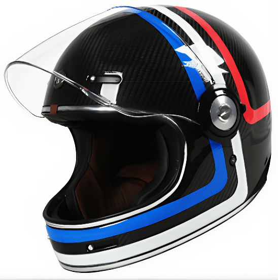 TORC Newport T1 Retro Motorcycle Helmet Carbon Series DOT/ECE - Savile Speed Co.
