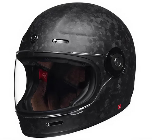 TORC Newport T1 Retro Motorcycle Helmet Carbon Series DOT/ECE Savile Speed Co.