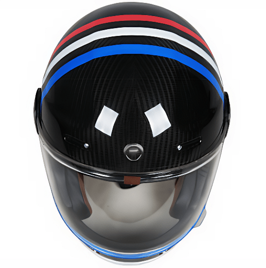 TORC Newport T1 Retro Motorcycle Helmet Carbon Series DOT/ECE - Savile Speed Co.