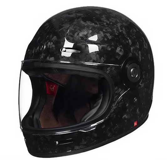 TORC Newport T1 Retro Motorcycle Helmet Carbon Series DOT/ECE Savile Speed Co.