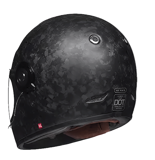 TORC Newport T1 Retro Motorcycle Helmet Carbon Series DOT/ECE - Savile Speed Co.