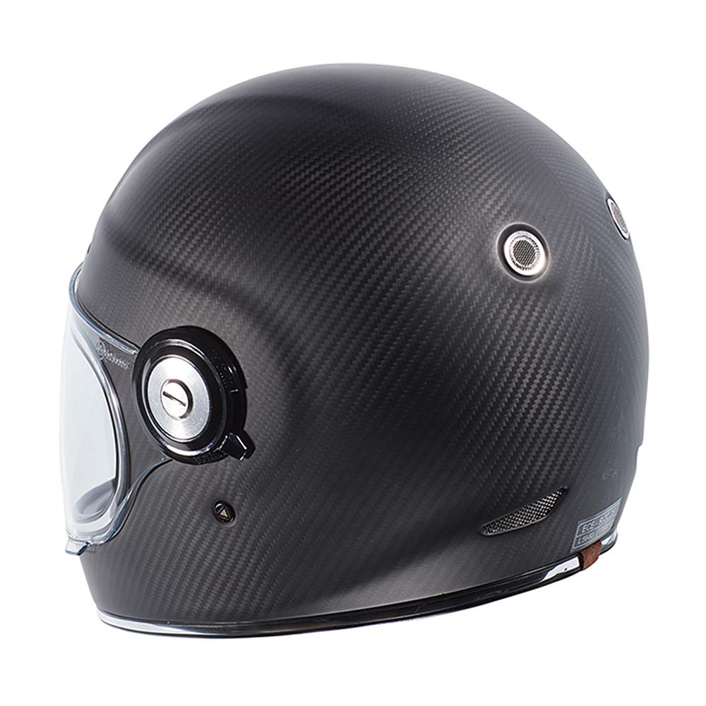 TORC Newport T1 Retro Motorcycle Helmet Carbon Series DOT/ECE - Savile Speed Co.