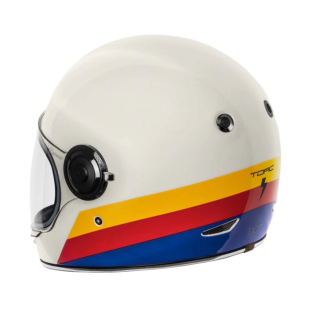 TORC Newport T1 Retro Motorcycle Helmet DOT/ECE - Savile Speed Co.