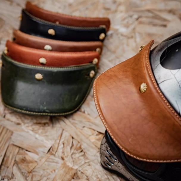 Replacement helmet peaks, visors, and helmet shields for retro motorcycle helmets from Savile Speed Co.