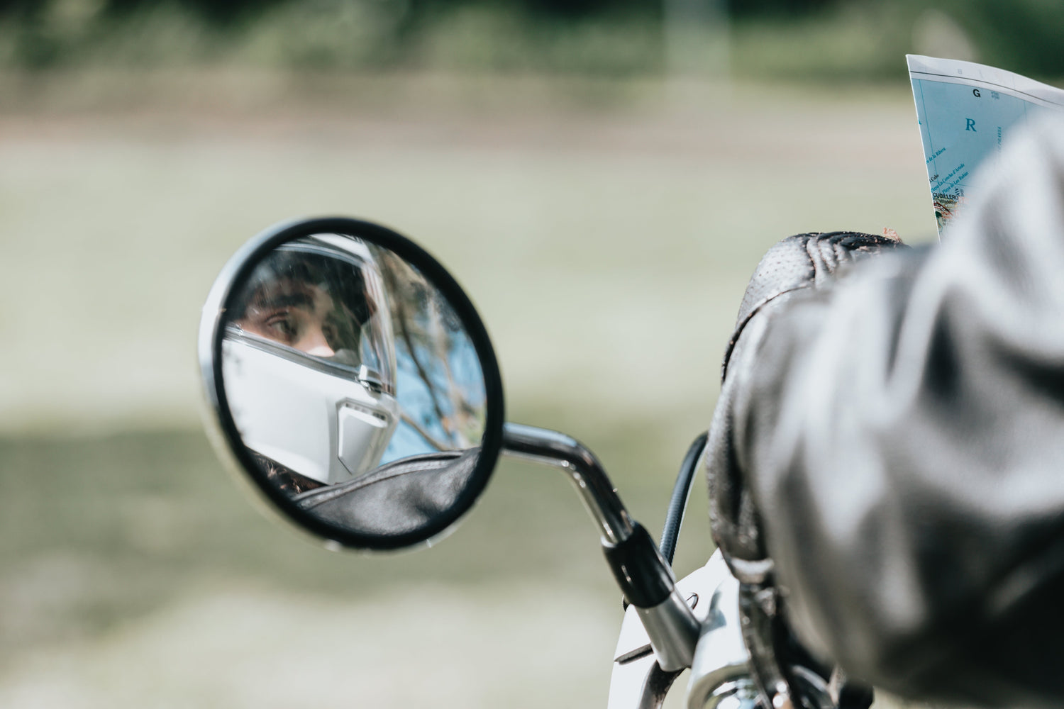 Retro café racer mirrors and universal bar end motorcycle mirrors for style and visibility from Savile Speed Co.