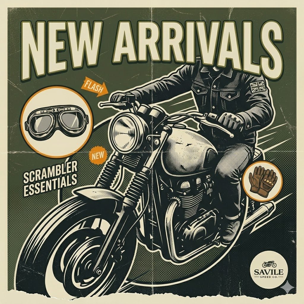 Retro Motorcycle Gear: New Cafe Racer & Classic Style Collection - Savile Speed Co.