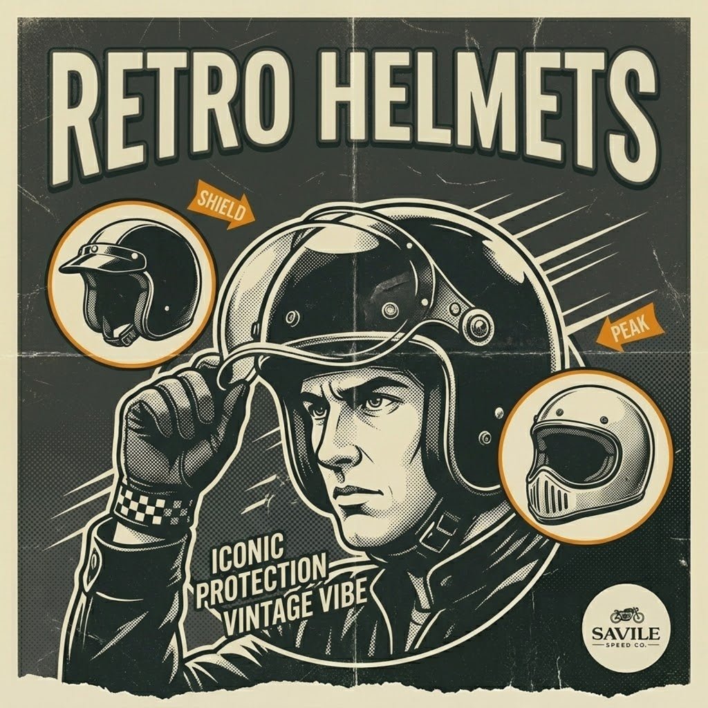 Retro Motorcycle Helmets - Savile Speed Co.