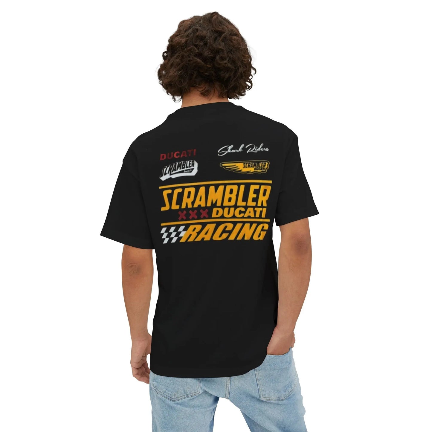 55 Shark Vintage Ducati Scrambler T-shirt Savile Speed Co.