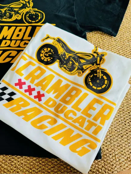 55 Shark Vintage Ducati Scrambler T-shirt Savile Speed Co.