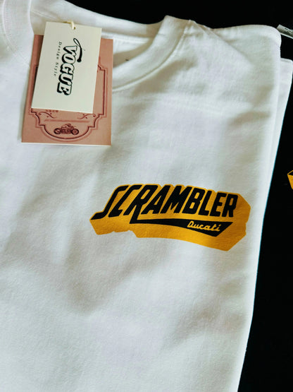 55 Shark Vintage Ducati Scrambler T-shirt Savile Speed Co.