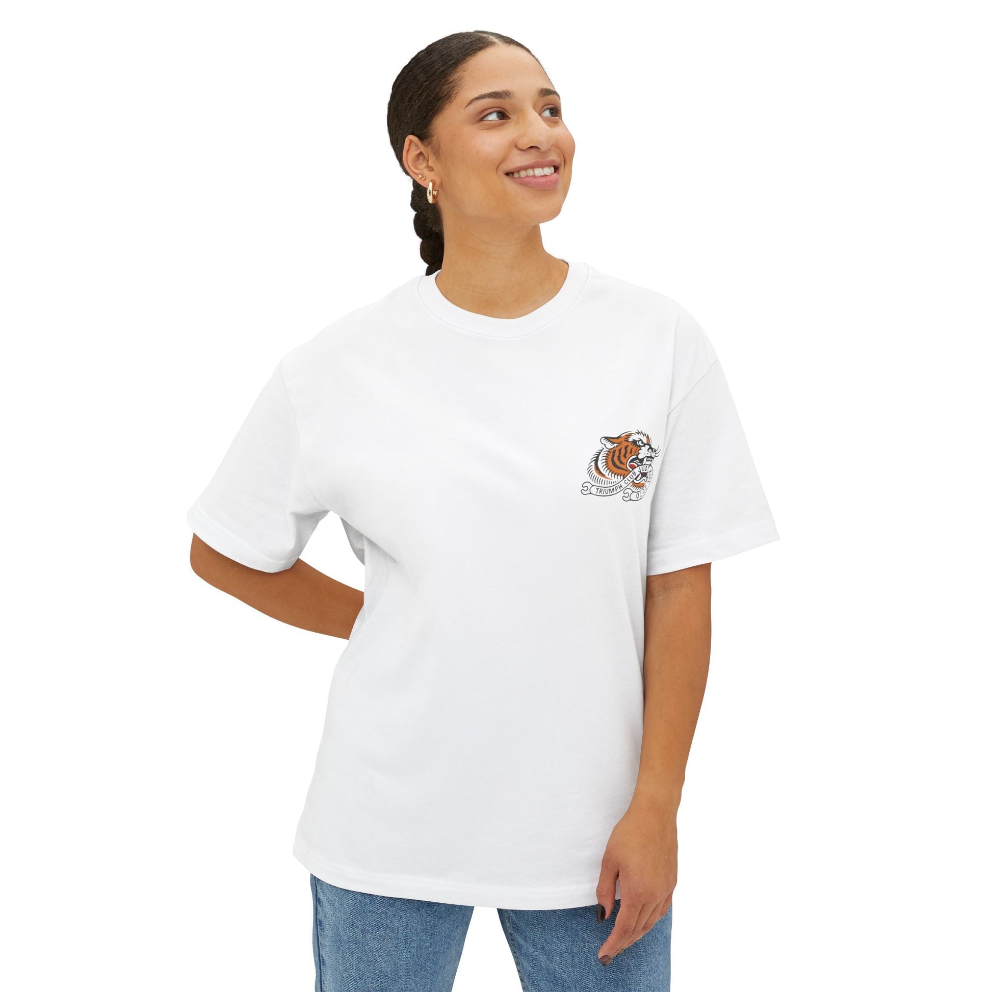 55 Shark Vintage Triumph Tiger Print T-Shirt - Savile Speed Co.