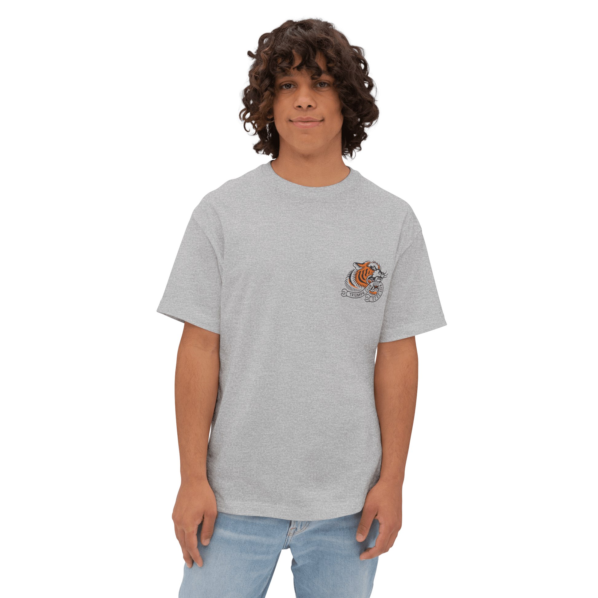 55 Shark Vintage Triumph Tiger Print T-Shirt - Savile Speed Co.