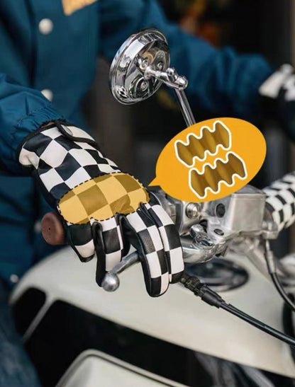 Fogy Garage Vintage Checkered/Lightning Gloves