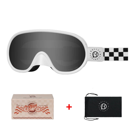 BOLLFO Retro Motorcycle Riding Goggles
