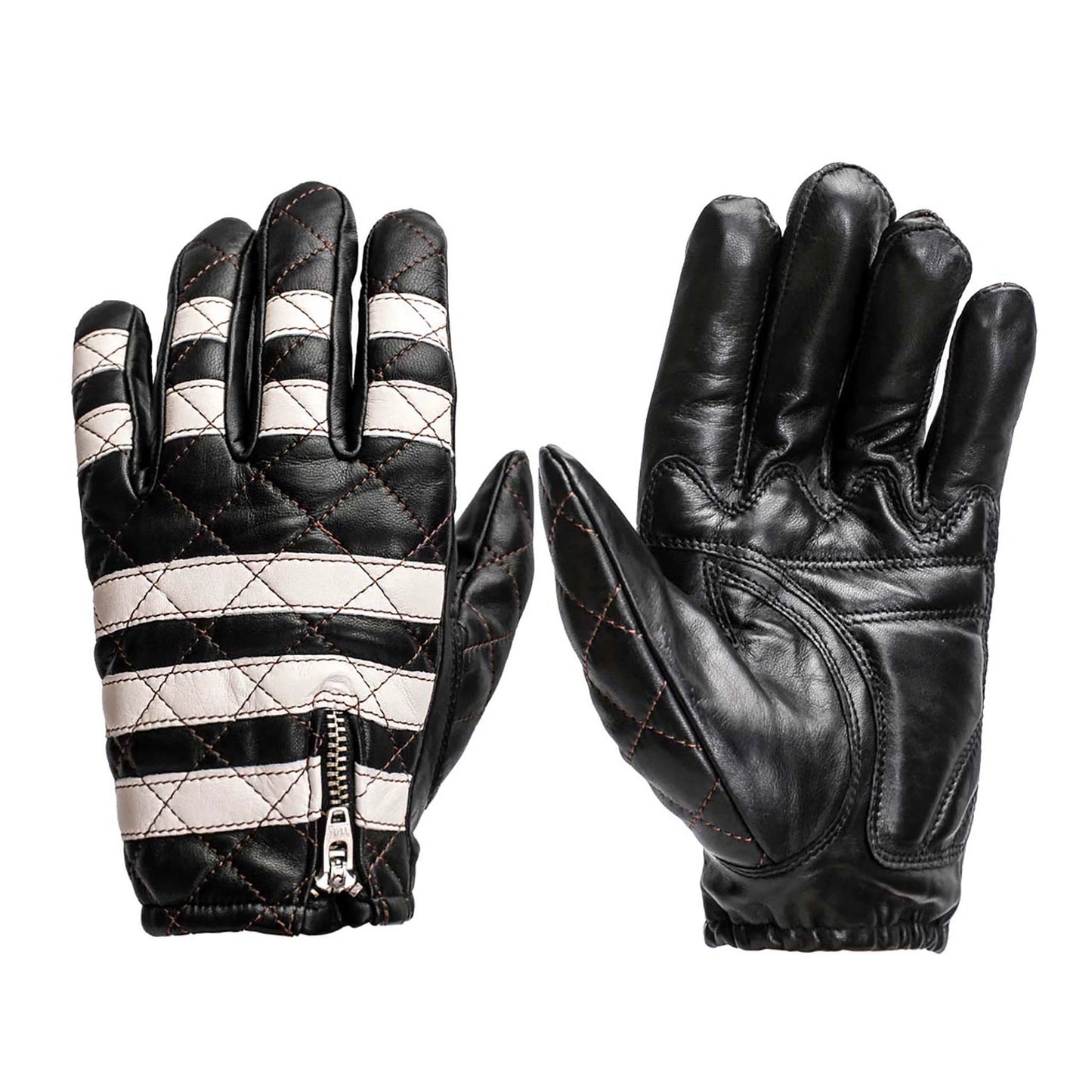 Fogy Garage Prisoner Retro Motorcycle Riding Gloves Lambskin