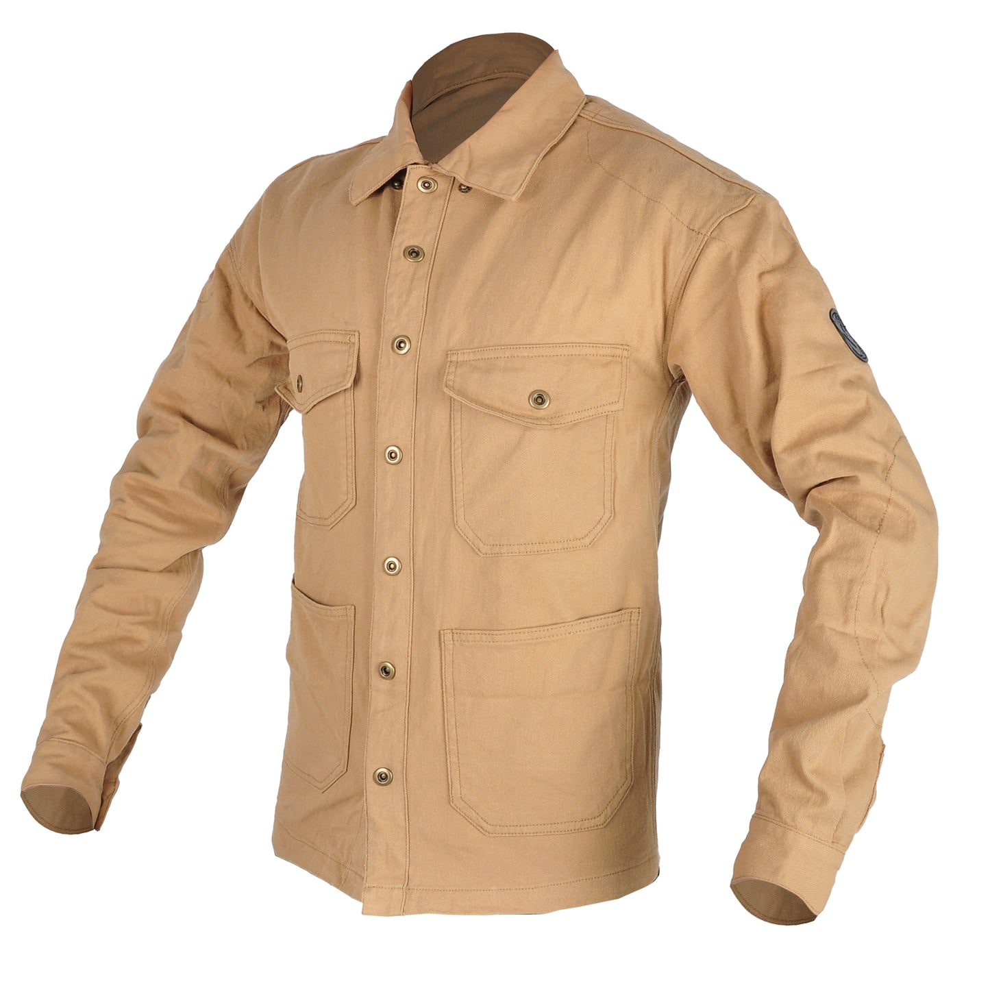 VOLERO Men's Retro Motorcycle Riding Shirt Armor Ready
