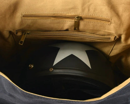 Savile Speed Retro Motorcycle Waxed Canvas Messenger's Bag Pannier