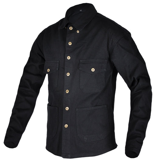 VOLERO Men's Retro Motorcycle Riding Shirt Armor Ready