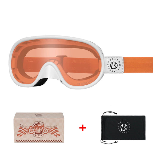 BOLLFO Retro Motorcycle Riding Goggles