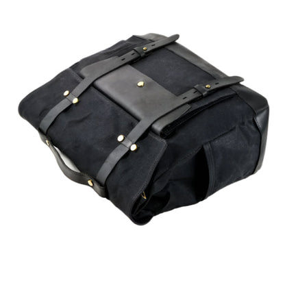 Savile Speed Retro Motorcycle Waxed Canvas Messenger's Bag Pannier