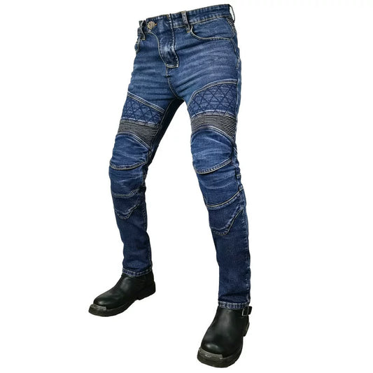 Jean de moto rétro Volero pour homme, pantalon en denim avec protection en Kevlar