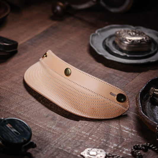 Bark&Bond Retro Motorcycle Helmet Brim 3-Snap Cafe Racer Helmet Visor - Savile Speed Co. - classic open face helmet