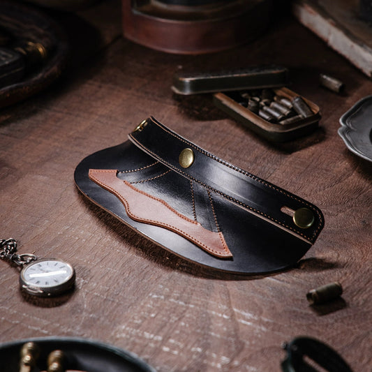 Bark&Bond Retro Motorcycle Helmet Brim 3-Snap Cafe Racer Helmet Visor - Savile Speed Co. - classic open face helmet