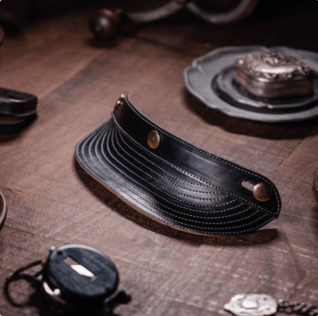 Bark&Bond Retro Motorcycle Helmet Brim 3-Snap Cafe Racer Helmet Visor - Savile Speed Co. - classic open face helmet