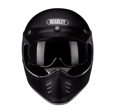 BEASLEY 502 Scrambler Retro Motorcycle Helmet DOT/ECE Certified - Savile Speed Co.