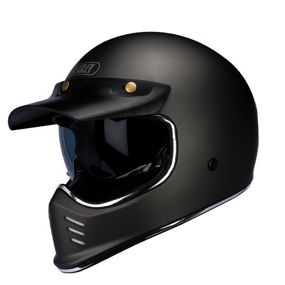 BEASLEY 502 Scrambler Retro Motorcycle Helmet DOT/ECE Certified - Savile Speed Co.