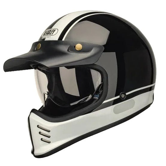 BEASLEY 502 Scrambler Retro Motorcycle Helmet DOT/ECE Certified - Savile Speed Co.