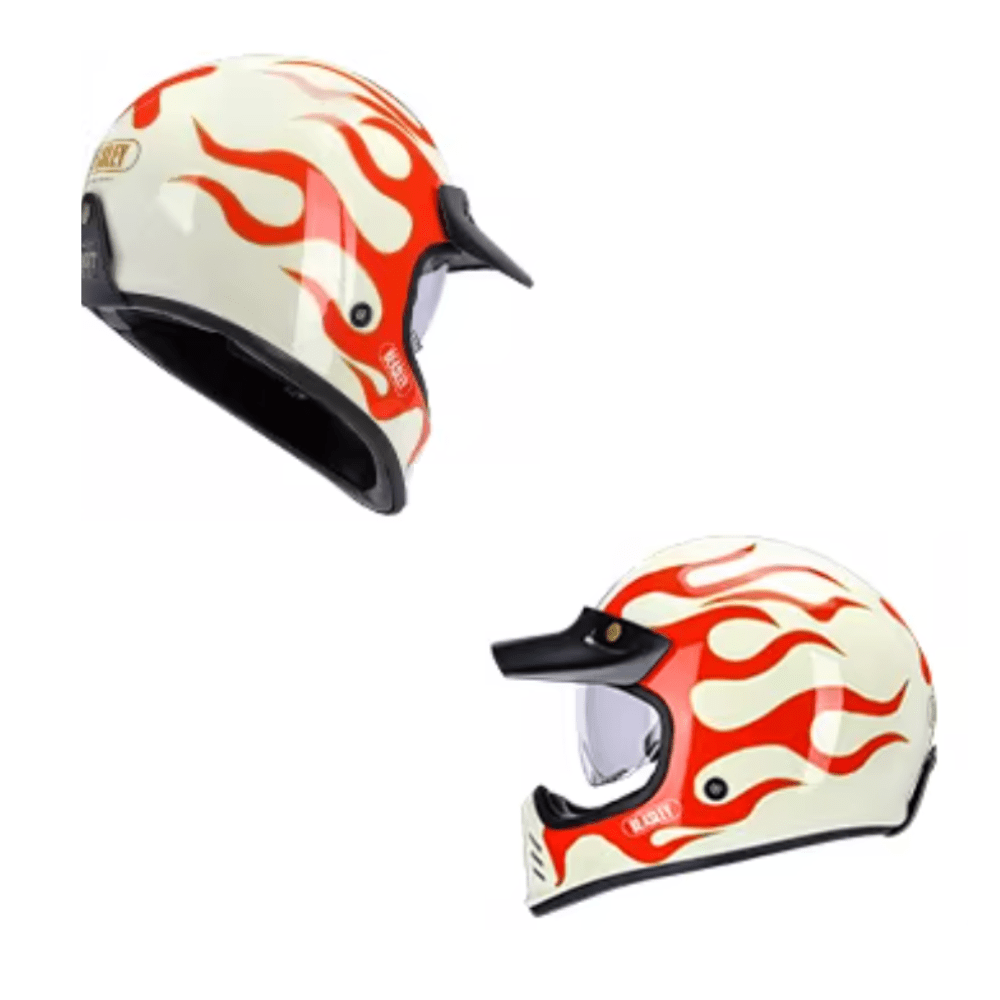 BEASLEY 502 Scrambler Retro Motorcycle Helmet DOT/ECE Certified - Savile Speed Co.