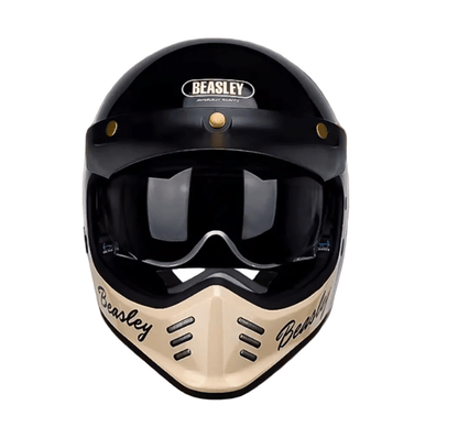 BEASLEY 502 Scrambler Retro Motorcycle Helmet DOT/ECE Certified - Savile Speed Co.