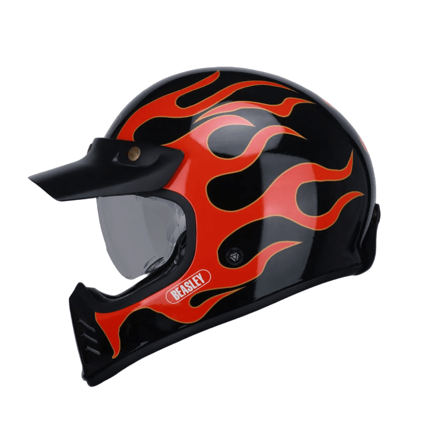 BEASLEY 502 Scrambler Retro Motorcycle Helmet DOT/ECE Certified - Savile Speed Co.