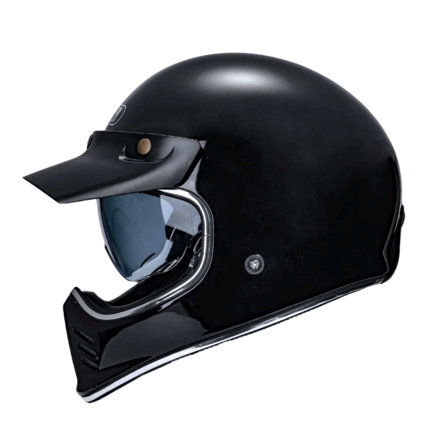 BEASLEY 502 retro helmet cheek pad detail – removable comfort liner – vintage scrambler motorcycle helmet – Savile Speed Co.