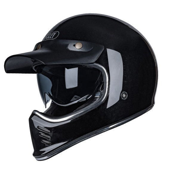 BEASLEY 502 retro motorcycle helmet matte finish – DOT ECE certified scrambler lid – vintage cafe racer helmet – Savile Speed Co.