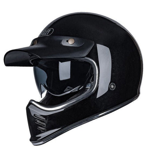 BEASLEY 502 Scrambler Retro Motorcycle Helmet DOT/ECE Certified - Savile Speed Co.